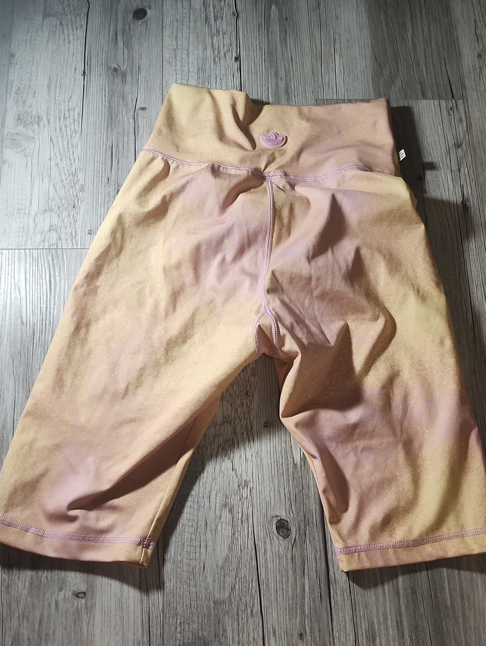 adidas Peach and Light Pink Bike Shorts - Picture 3 of 5